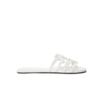 Loewe Petal Anagram leather slides 'All white'